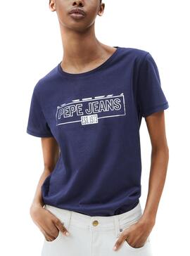 T-Shirt Pepe Jeans Betty Azul Marinho para Mulher