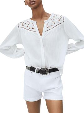Camisa Pepe Jeans Carina Branco para Mulher