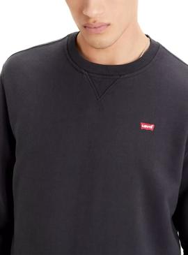 Sweat Levis New Original Crew Preto para Homem