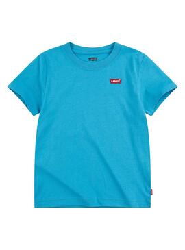 T-Shirt Levis Batwing Chest Azul para Menino