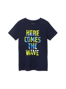 T-Shirt Mayoral Wave Azul Marinho para Menino