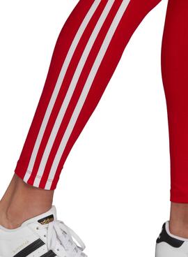 Leggings Adidas Adicolor Classics 3 faixas Vermelho Mulher
