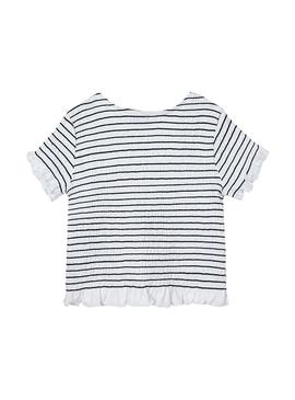 T-Shirt Mayoral Honeycomb Branco para Menina