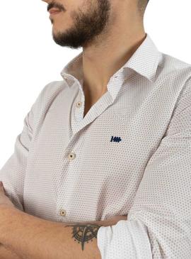 Camisa Klout Slim Micro Branco para Homem