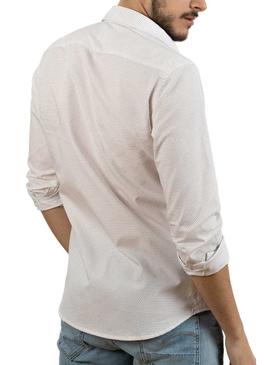 Camisa Klout Slim Micro Branco para Homem