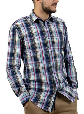 Camisa Klout Luar Azul Marinho para Homem