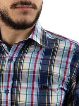 Camisa Klout Luar Azul Marinho para Homem