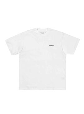 T-Shirt Carhartt Script Embroidery Branco Homem