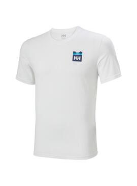 T-Shirt Helly Hansen Nord Graphic Branco Homem