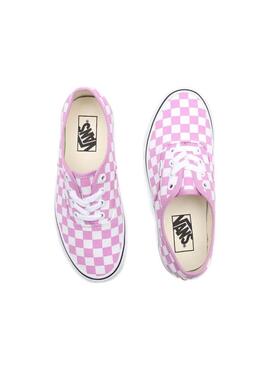 Sapatilhas Vans Authentic Checkerboard Rosa Mulher