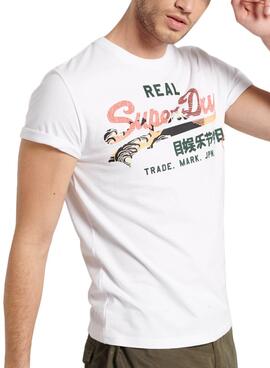 T-Shirt Superdry Itago Branco para Homem