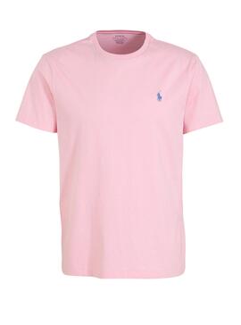 T-Shirt Polo Ralph Lauren Custom Fit Rosa Homem