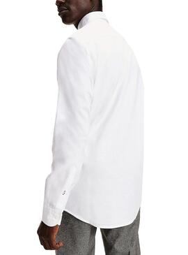 Camisa Tommy Hilfiger Oxford Branco para Homem