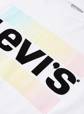 T-Shirt Levis California Logo Branco para Menino