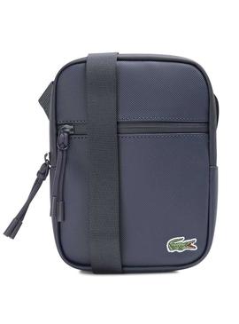 Bolsa Lacoste Flat Crossover Azul Marinho Homem