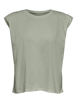 T-Shirt Only Amy Padded Verde para Mulher