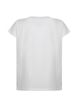 T-Shirt Pepe Jeans Cris Branco para Menina
