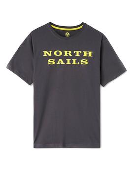 T-Shirt North Sails Cotton Camisola Cinza Homem