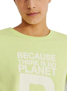 T-Shirt Ecoalf Grande B Verde para Menina