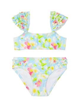 Bikini Mayoral Ruffle Straps Azul claro para Menina