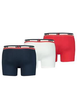 Cuecas Levis Boxers Logo Vermelho para Homem