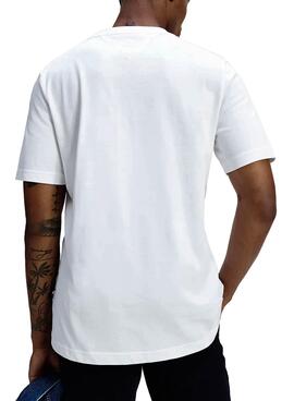 T-Shirt Tommy Hilfiger Signature Branco Homem