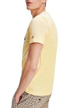 T-Shirt Tommy Hilfiger Circle Amarelo Homem