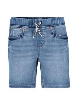 Bermuda Levis Skinny Dobby Denim para Menino