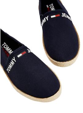Espadrilles Tommy Jeans Logo Algodão Azul Marinho Homem