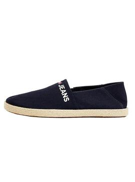 Espadrilles Tommy Jeans Logo Algodão Azul Marinho Homem