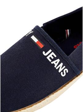 Espadrilles Tommy Jeans Logo Algodão Azul Marinho Homem