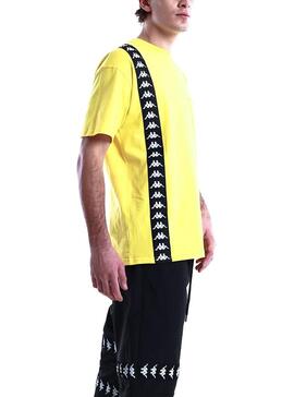 T-Shirt Kappa Ecop Amarelo para Homem