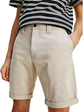 Bermuda Tommy Jeans Scanton Chino Bege Homem