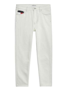 Calças Tommy Jeans Dad Jean Branco Homem