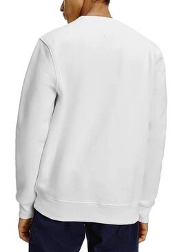 Sweat Tommy Jeans Ombre Corp Branco Homem
