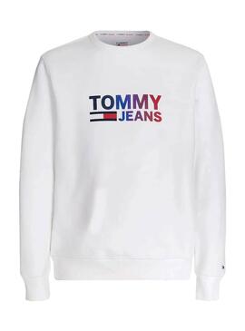 Sweat Tommy Jeans Ombre Corp Branco Homem