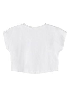 T-Shirt Name It Vilma Branco para Menina