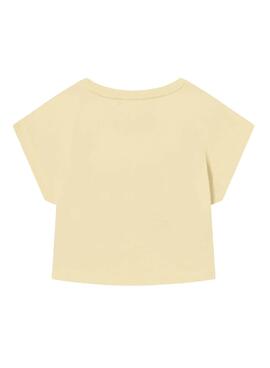 T-Shirt Name It Vilma Amarelo Claro para Menina
