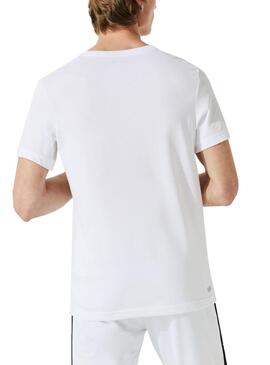 T-Shirt Lacoste Logo 3D Branco para Homem