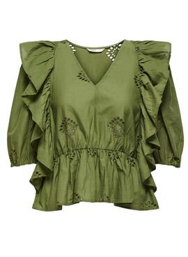 Camisa Only Irma Verde para Mulher