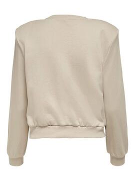 Sweat Only Rexa Life Beige para Mulher