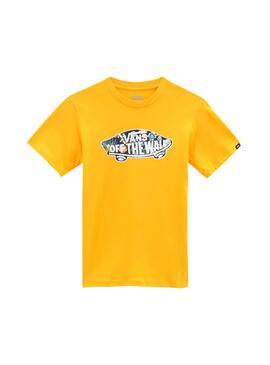 T-Shirt Vans OTW Logo Fill Amarelo para Menino