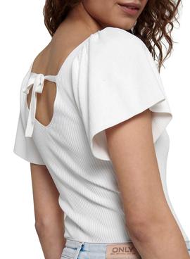 T-Shirt Only Leelo Branco para Mulher