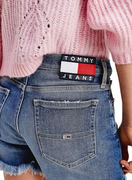 Short Tommy Jeans Hotpant Denim Azul para Mulher