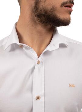 Camisa Klout Lino Branco para Homem