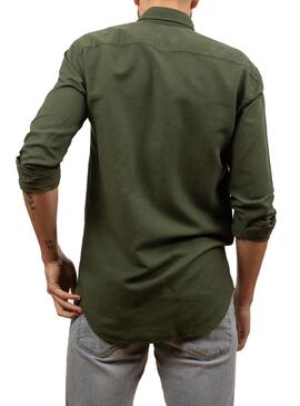 Camisa Klout Lino Carballo Verde para Homem