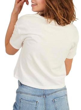 T-Shirt Naf Naf com ilustração Branco para Mulher