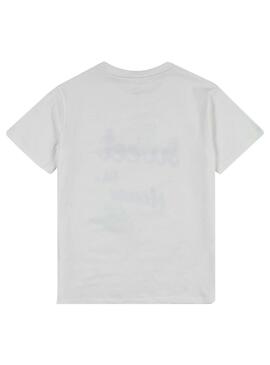 T-Shirt Name It Diba Branco para Menina