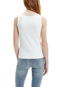 T-Shirt Calvin Klein Repeat Branco para Menina