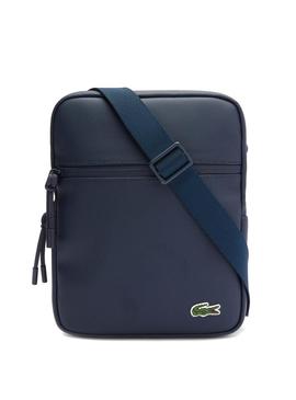 Bolsa Lacoste Flat Crossover Azul Marinho para Homem